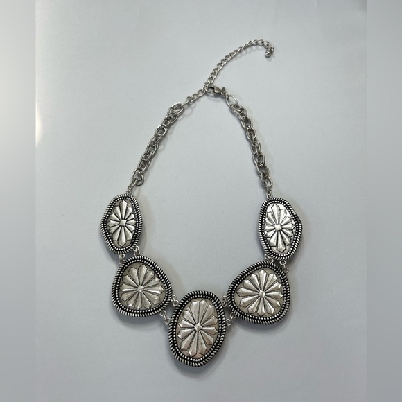 Premier Designs Sterling Silver reversible Turquoise silver Necklace - Picture 6 of 14